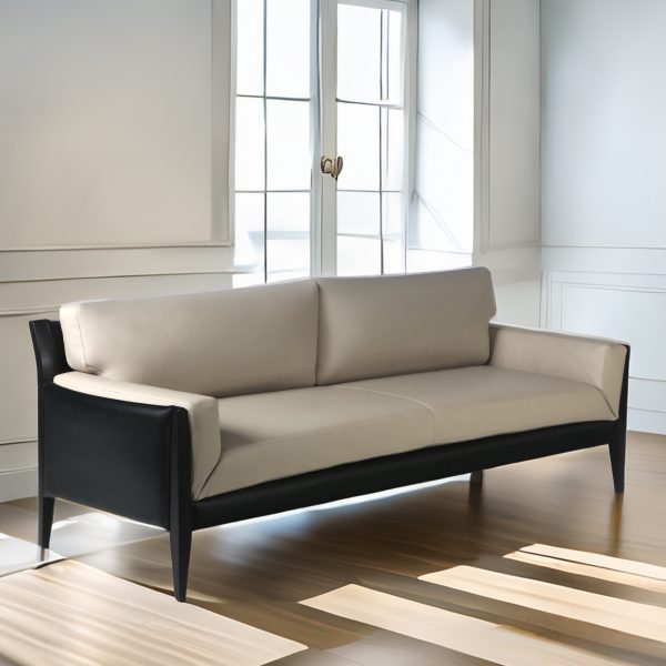 Noma 225 Sofa de Cuero y Madera
