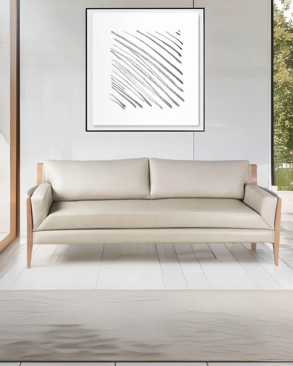 Noma 225 Sofa de Cuero y Madera - Imagen 5