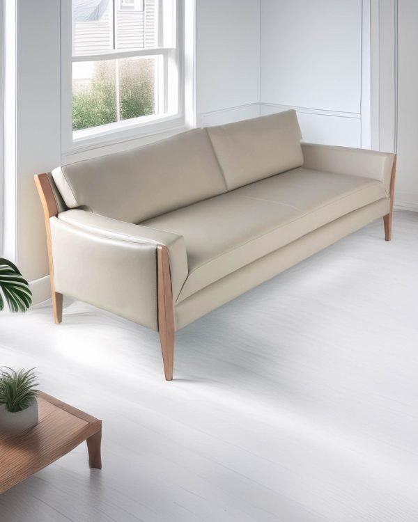 Noma 225 Sofa de Cuero y Madera - Imagen 6