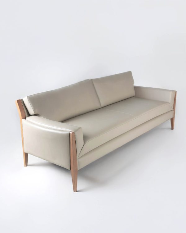 Noma 225 Sofa de Cuero y Madera - Imagen 7