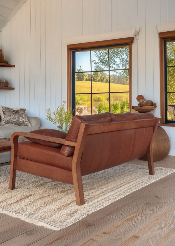 Arlanda 180 Sofa de Cuero y Madera - Imagen 7