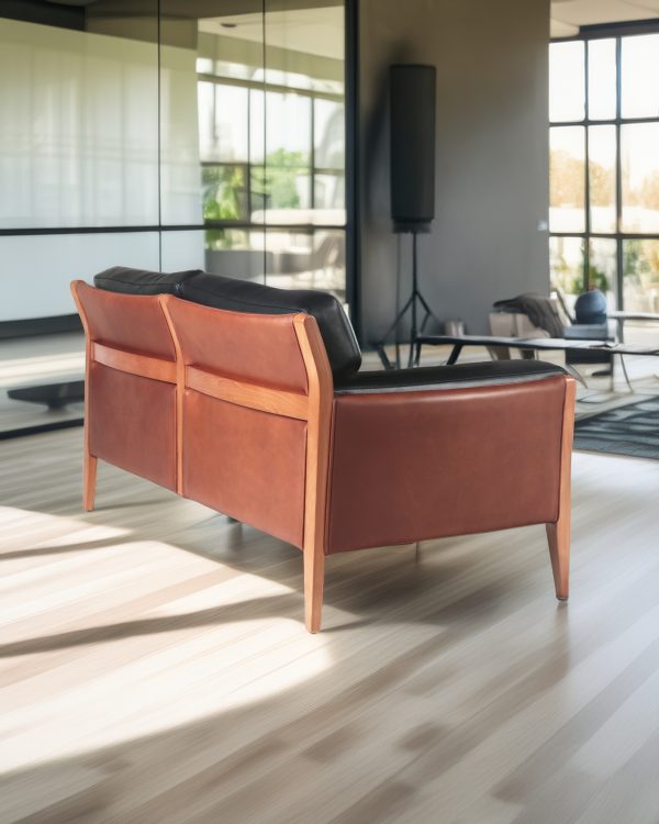 Noma 225 Sofa de Cuero y Madera - Imagen 8