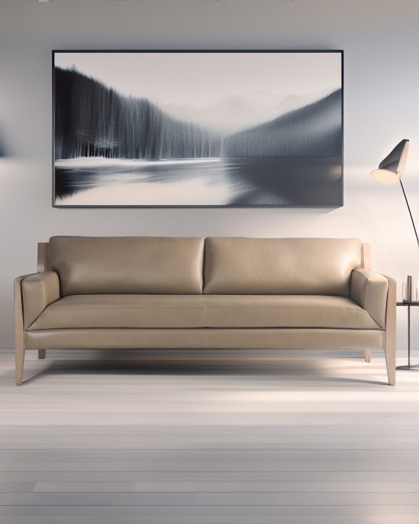 Noma 225 Sofa de Cuero y Madera - Imagen 11