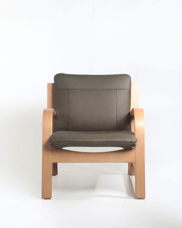 Vicenzo Sillón de Cuero y Madera - Imagen 4