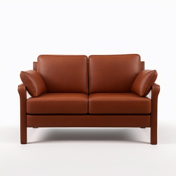 Arlanda 140 Sofa de Cuero y Madera