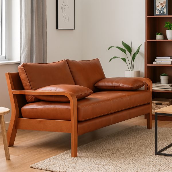 Arlanda 180 Sofa de Cuero y Madera - Imagen 4