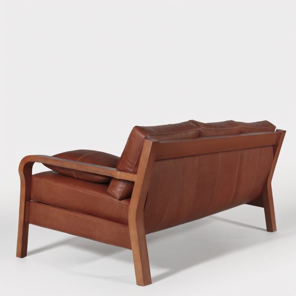 Arlanda 180 Sofa de Cuero y Madera - Imagen 2