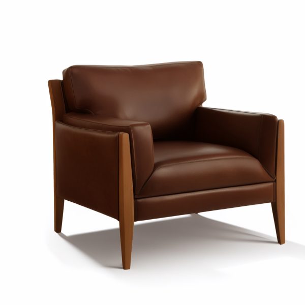 Noma 85 Sofa de Cuero y Madera - Imagen 2