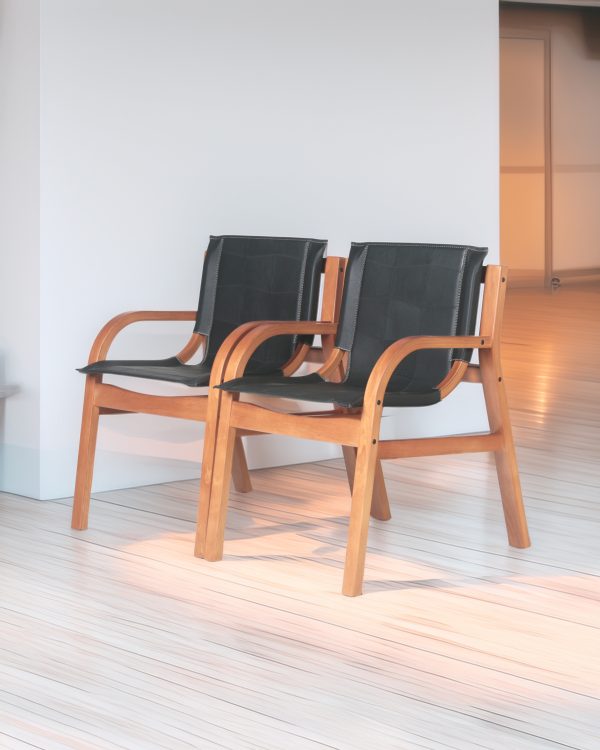 Domo Sitial de Cuero y Madera - Imagen 3