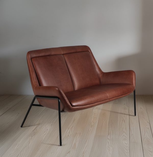Italia Sofy Sillon Cuero y Metal - Imagen 4