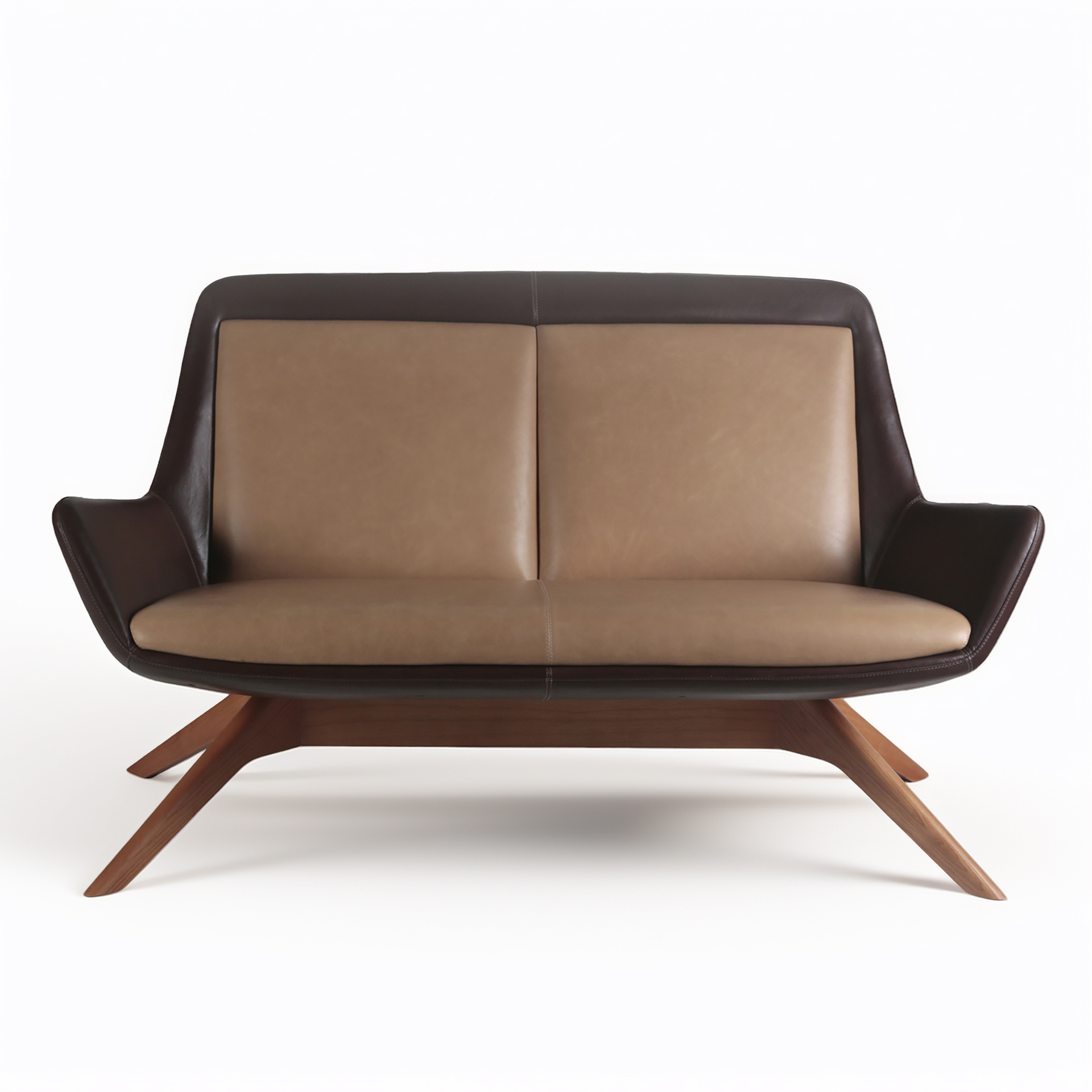 Italia Sofy Sillon Cuero y Madera - Imagen 4