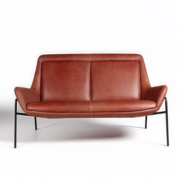 Italia Sofy Sillon Cuero y Metal