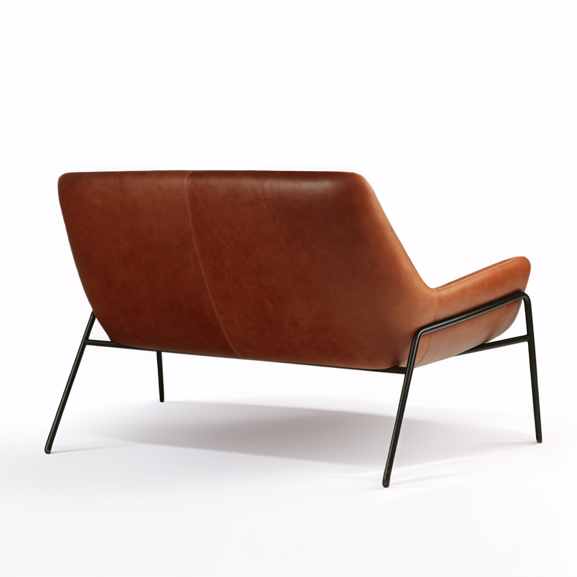 Italia Sofy Sillon Cuero y Metal - Imagen 2
