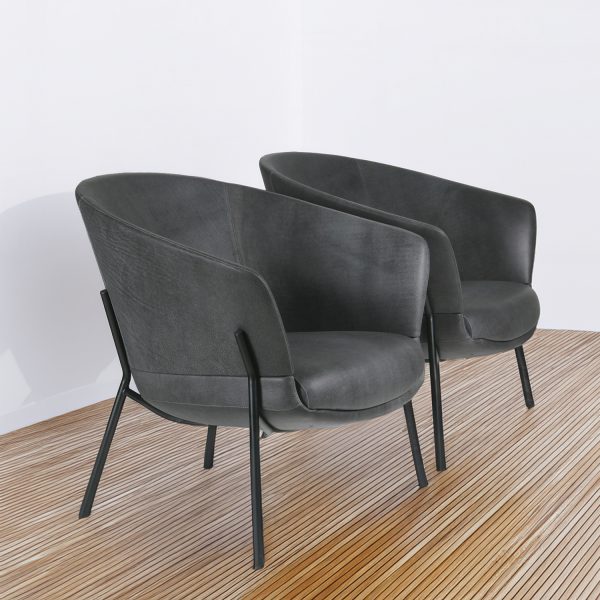 Italia Loto Lounge Sillón Cuero - Imagen 3