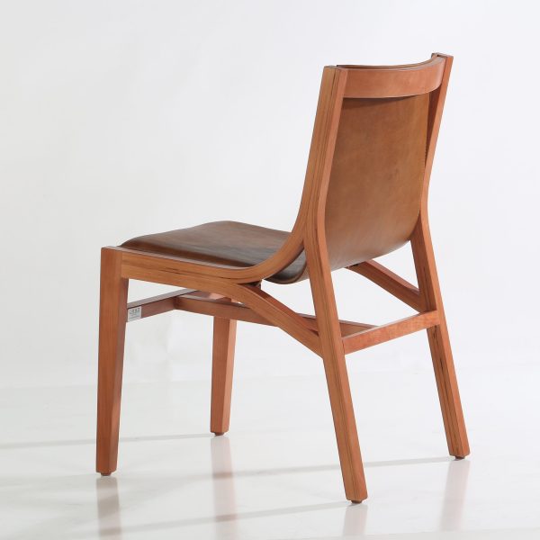 Ferrara Silla de Cuero y Madera - Imagen 3
