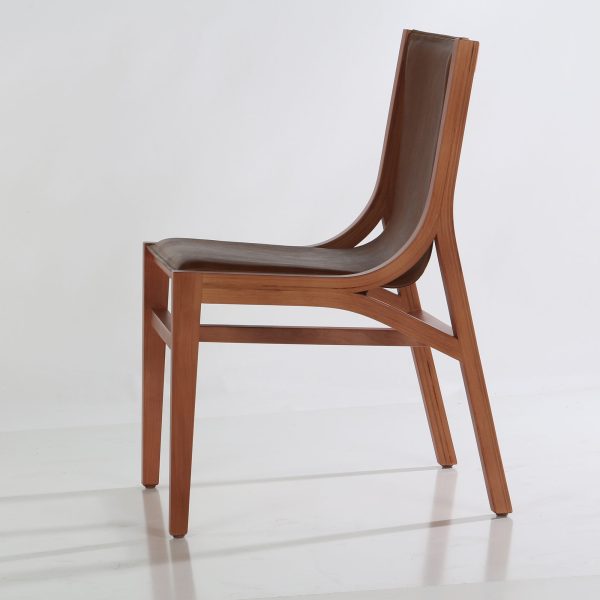 Ferrara Silla de Cuero y Madera - Imagen 4