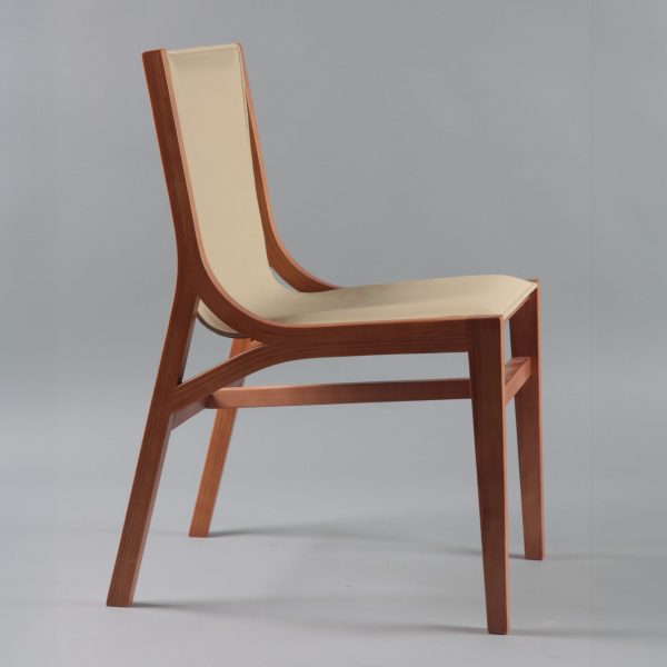 Ferrara Silla de Cuero y Madera - Imagen 5