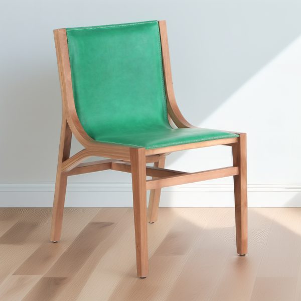 Ferrara Silla de Cuero y Madera - Imagen 4