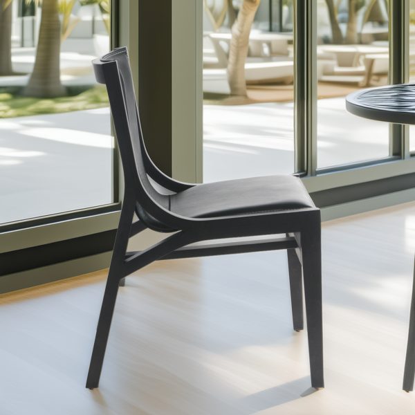 Ferrara Silla de Cuero y Madera