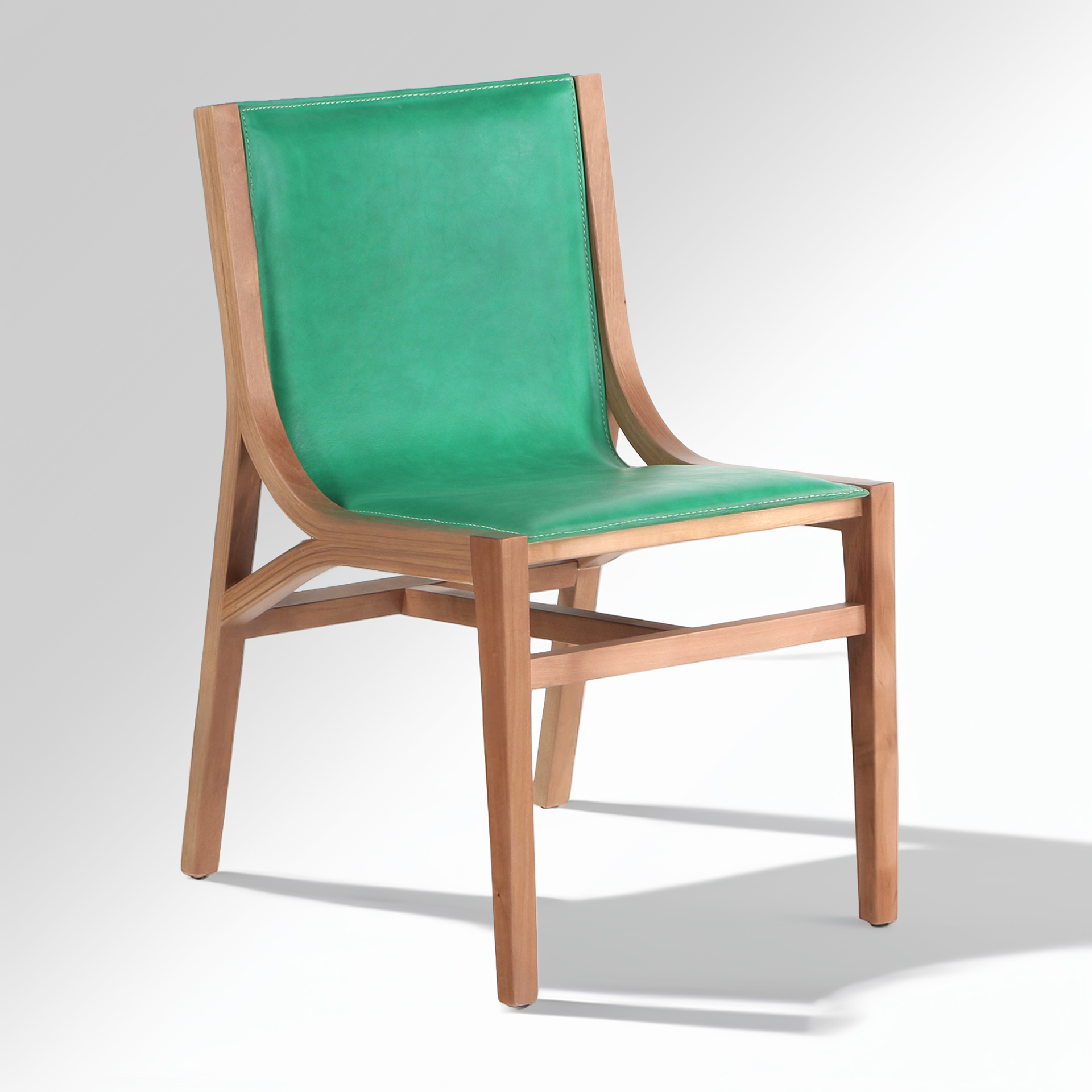Ferrara Silla de madera y Cuero - Imagen 5