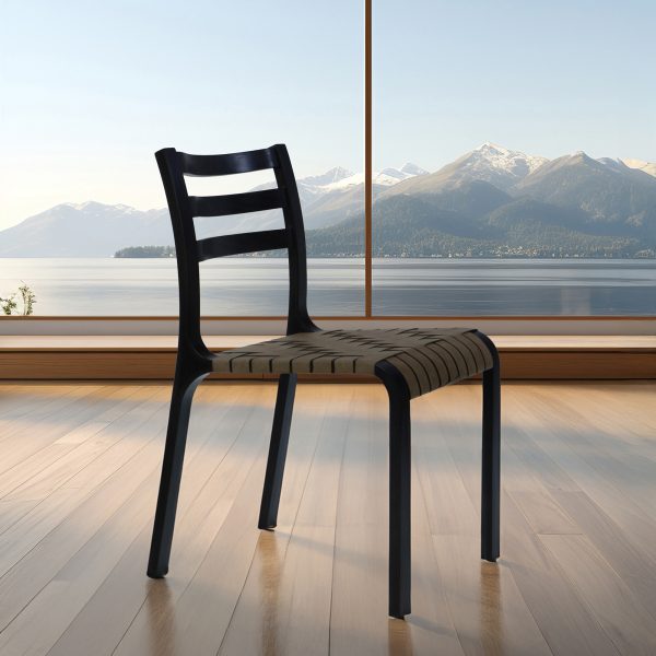 Cumbre Silla B - Silla en Cuero natural y Madera - Imagen 10