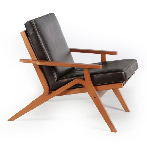 Manhattan Sillón de cuero y madera - Imagen 3