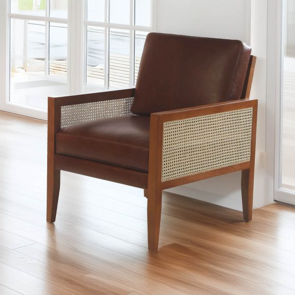 Sillón Colonia | Junco y Cuero | Madera Sólida