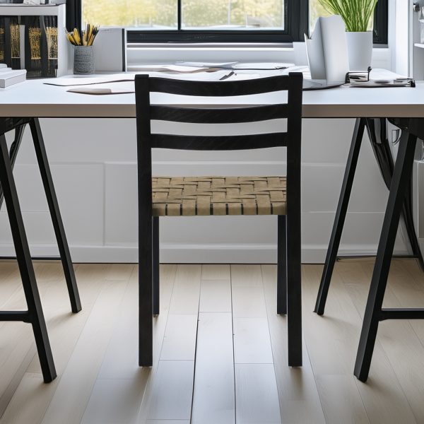 Cumbre Silla B - Silla en Cuero natural y Madera