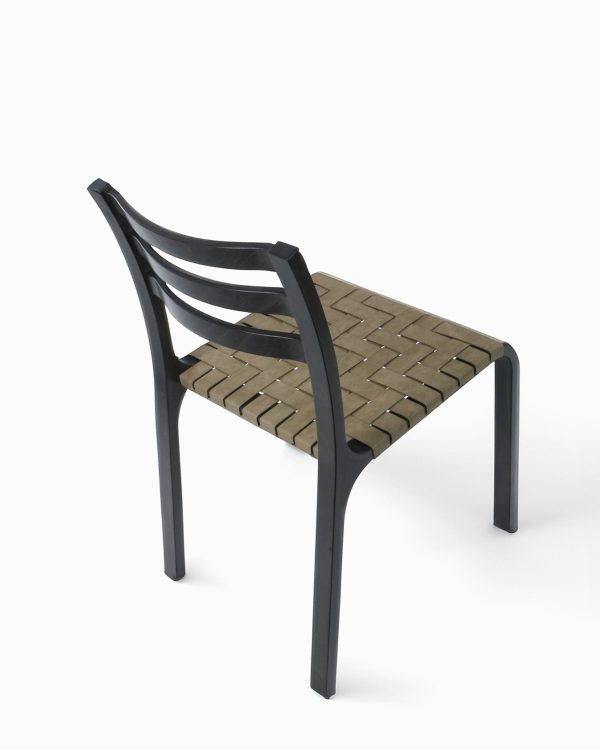 Cumbre Silla B - Silla en Cuero natural y Madera - Imagen 6