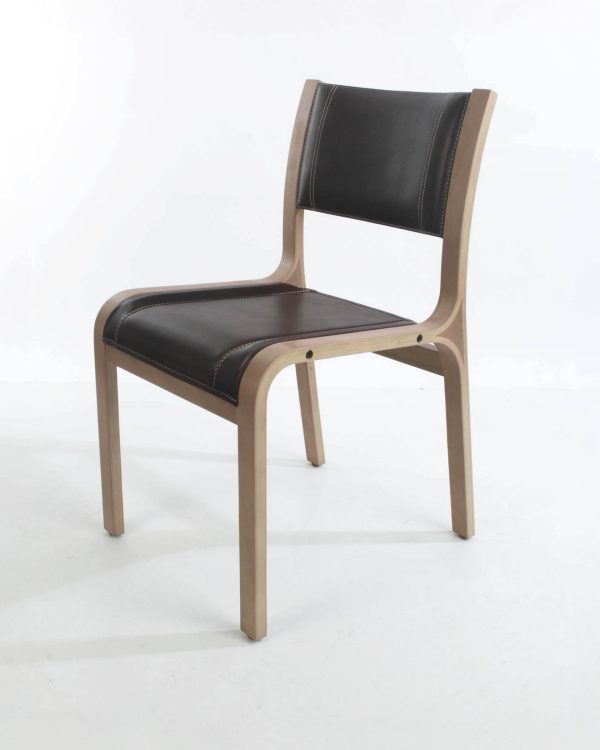 Alba Silla de Cuero y Madera - Imagen 8