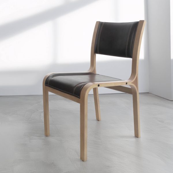 Alba Silla de Cuero y Madera - Imagen 9