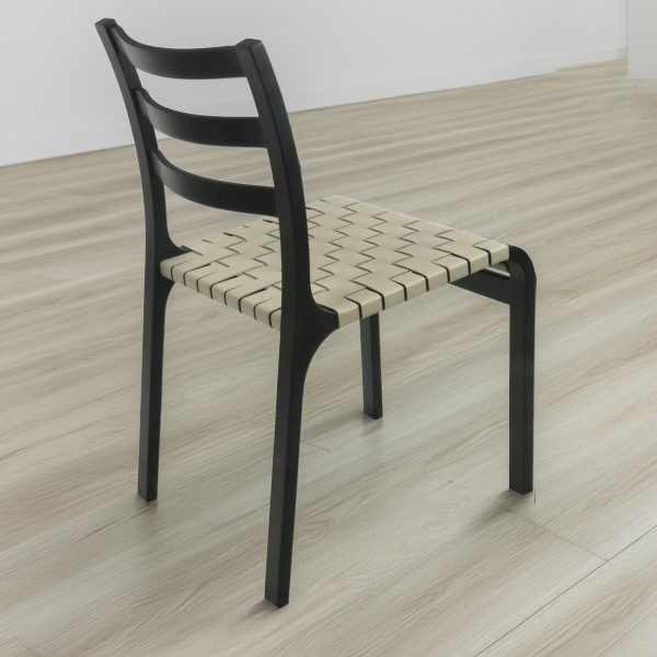 Cumbre Silla B - Silla en Cuero natural y Madera - Imagen 7