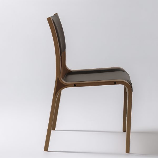 Alba Silla de Cuero y Madera - Imagen 2