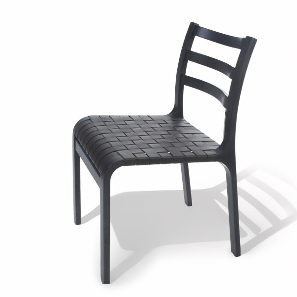 Cumbre Silla B - Silla en Cuero natural y Madera - Imagen 3