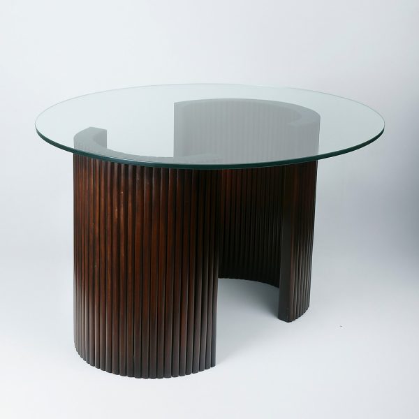Base Cross para Comedor – Roble Chocolate de Uso Múltiple - Imagen 4