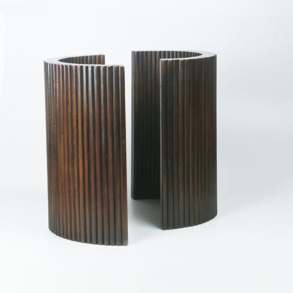 Base Cross para Comedor – Roble Chocolate de Uso Múltiple - Imagen 2
