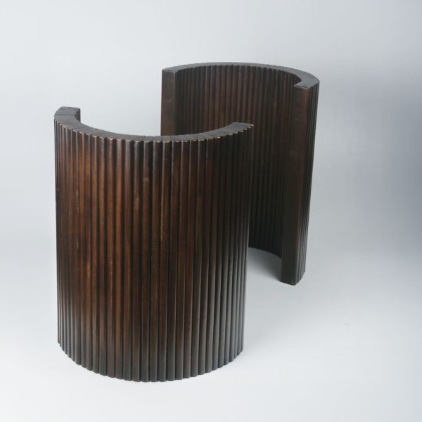 Base Cross para Comedor – Roble Chocolate de Uso Múltiple