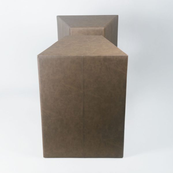 Base de Comedor Manila – Tapizada en Ecocuero Tabaco - Imagen 2