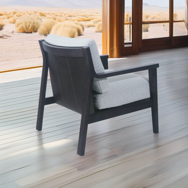 Sillón Explora | Madera y Cuero/Bouclé | Resistente a Mascotas
