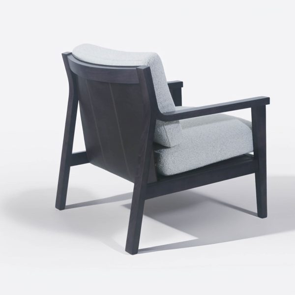 Explora Sillón de Madera con Cuero o Tela Bouclé - Imagen 4
