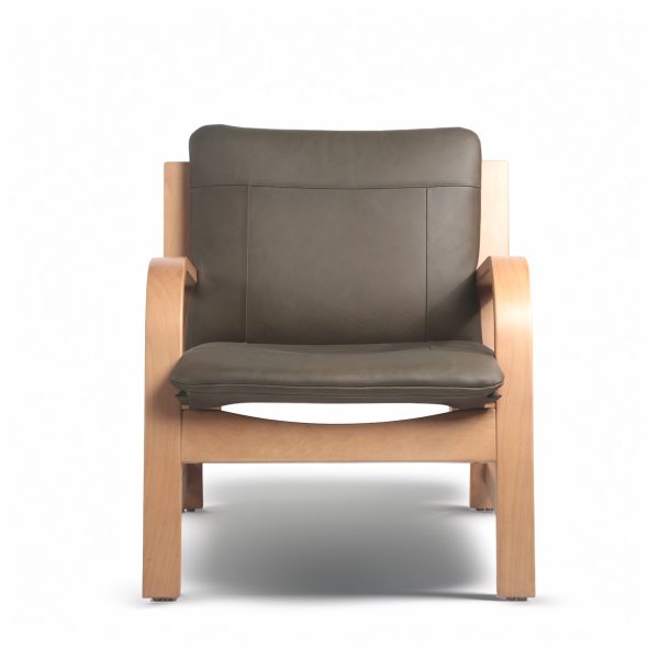 Vicenzo Sillón de Cuero y Madera - Imagen 3